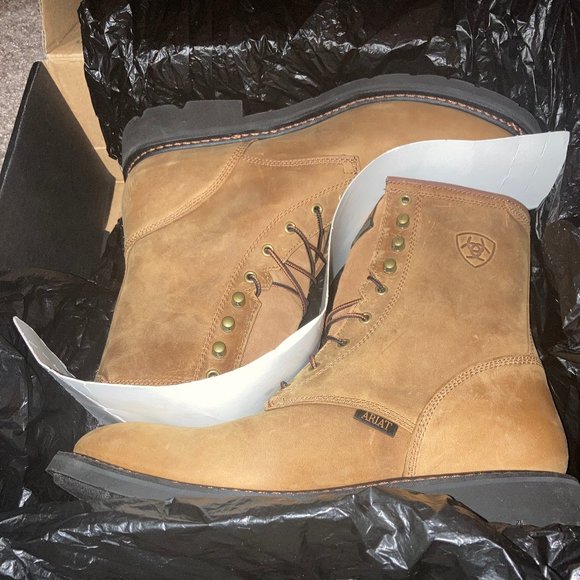 MEN'S ARIAT Cascade 8" Work Boots 13 EE WIDE New In Box - Picture 2 of 6